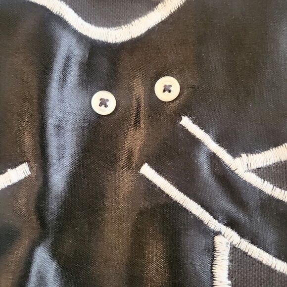 Vintage Handmade Bag Elephant Embroidered Purse Tote Black Cute - Picture 3 of 5